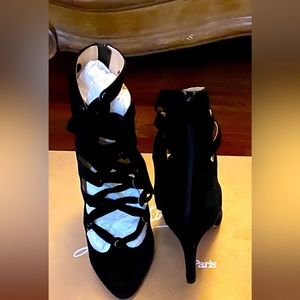 Size 6 1/2 Christian Louboutin Bootie Color Black Good Condition